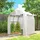 Outsunny Foliengewächshaus Stahl Weiß Folie 1,8 m2