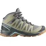 Salomon Damen Multifunktionsstiefel SHOES X-ADVENTURE RECON MID GTX W Sedsa, Größe 38 2⁄3 in Grau Sedona Sage/Seagrass/Tourmaline