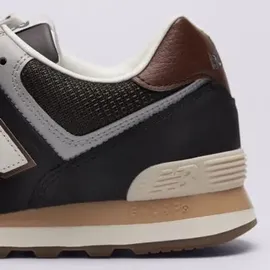 New Balance 574 Herren Black/Brown/Dark Silver Metallic 43