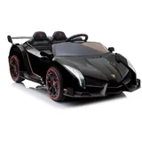 TPFLiving Elektro-Kinderauto Lamborghini Veneno Doppelsitzer weiss - Kinderauto - Elektroauto - Ledersitz und Sicherheitsgurt