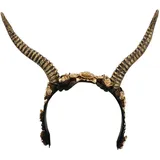 Boland 01076 - Diadem Dämon Deluxe, Haarreif mit Hörner für Kostüme, Halloween und Karneval, Teufel