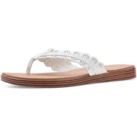 Skechers Damen Summer Cove-Catching Sun Too Flip-Flop, Weiss/opulenter Garten, 10 - 40 EU