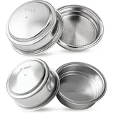 COYUN Kaffeefilter, 2 Pcs Filterkörbe,Kaffeefilter,Filter Basketconvex Filter Basket,Edelstahl-Kaffeefilters, Ultrafeine Edelstahlfilter, Passend für Die Meisten Griffe (51mm)