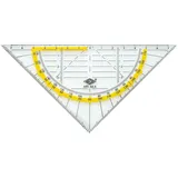 Wedo Geodreieck 16 cm transparent