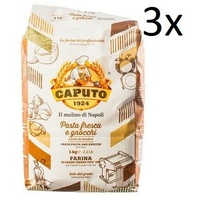 3x Farina Molino Caputo Pasta fresca e gnocchi Napoli Mehl "00" 1kg