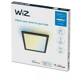 WIZ Panel Deckenleuchte Quadratisch Tunable White 3400lm Schwarz Einzelpack