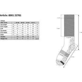 xtreme sockswear Wandersocken 2er Pack, 2 Stk. tlg. Gepolsterte Unisex Wander-/ Sport- und Funktionssocken