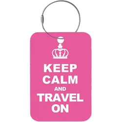 Tag-It Gepäckanhänger 9 cm - Keep Calm And - Pink