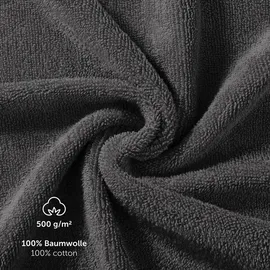 Blumtal Badetuch 70 x 140 cm grau 4 St.