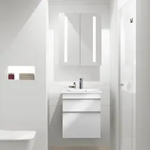 Villeroy & Boch Venticello Schrank mit Waschtisch, mit Spiegelschrank My View 14, 412450R1+A92201DH+A4206000, My View 14