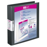 VELOFLEX 10 VELOFLEX VELODUR® Präsentationsringbücher 4-Ringe schwarz 4,6 cm DIN A4