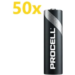 50x Duracell Procell MN1500 Mignon Mignon AA LR6 Batterie
