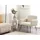 Beliani Sessel NARKEN Cord 72 x 77 x 76 cm Beige/Schwarz
