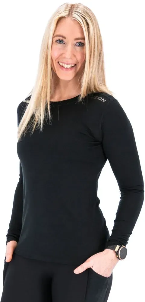 Fusion Damen Merino 150 LS schwarz