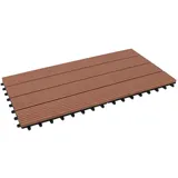 Floordirekt Klickfliese WPC Royal 30 x 60 cm braun
