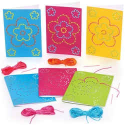 Fadenbastelset "Blume"   (pro Set 6) Flecht und Weben Bastelsets