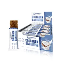 IronMaxx Collagen Protein Bar - Riegel 40g Coconut 12 Stk. - Zuckerarmer High Protein Riegel mit Kollagen Typ 1, 2 & 3, 5g Kollagen pro Riegel vom grasgefütterten Rind