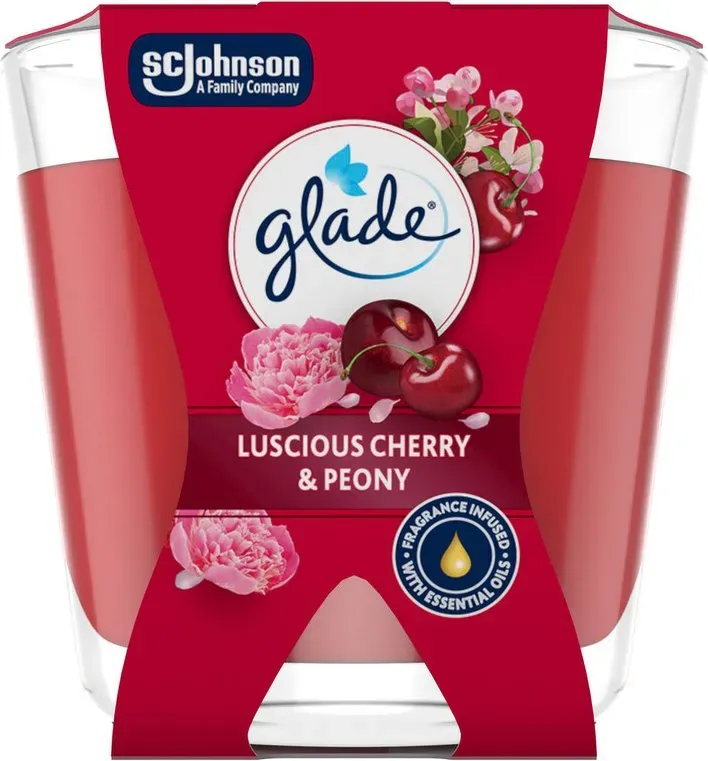 Glade Decor Duftkerze Luscious Cherry&Peony 70g