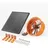 Vevor Solar Ventilator, 400 x 150 mm, Solar Powered Fan, Dachbodenabluftventilator mit einstellbarem Thermostat, Außengitter, 1300 CFM Luftstromkapazität, für Giebel, Dach, Garage, Werkstatt