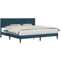 vidaXL Moderner Bettrahmen 200 x 200 cm Blau