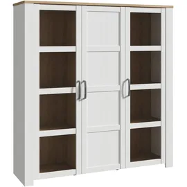 Forte Highboard Bohol 151,1 x 160,6 x 42 cm Weiß