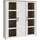 Forte Highboard Bohol 151,1 x 160,6 x 42 cm Weiß