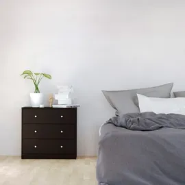 VCM ebuy24 Kommode 3 Schubladen Schwarz