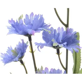 Decoris Kunstblumen Kornblume am Stiel 55cm blau