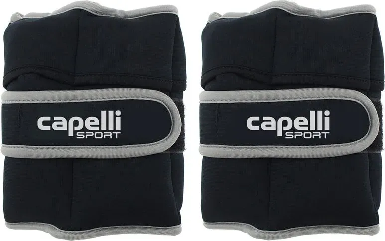 Capelli Sport 10LB Knöchel-Handgelenk 5lb*2 Stück 5 LBS*2 Bein-Gewichte für Hand, Arm und Handgelenk, abnehmbare Gewichte für Knöchelstärkung, Trainingsgewichte für Physiotherapie, Fitnessstudio, Gehen, Laufen