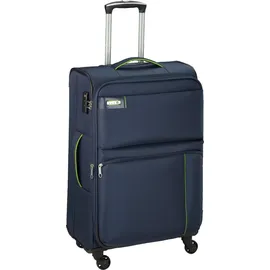 Bowatex Trolley Leicht groß 77 cm Stoff Rollen Koffer 120 Liter Blau Bowatex - Blau/Dunkelblau