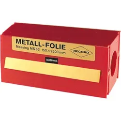 HOLEX Folienband 150 × 2500 mm Werkstoff 0,25 mm Messing
