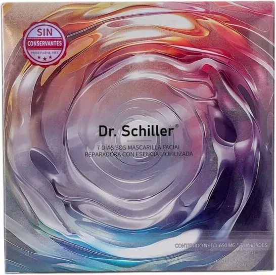 Dr. Schiller Gefriergetrocknetes Reparatur-Gesichtsmaske – 7 Masken (1 Box)