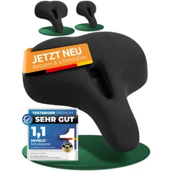 Fahrradsattel bequem & ergonomisch mit Memory-Foam 100% wasserdicht "Comfort Pro" City - Bestseller,oft gekauft,Zubehör