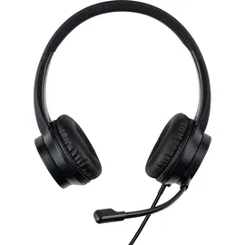 Lindy 20439 USB-C Büro-Headset - USB-Stereo-Kopfhörer mit integrierter Steuerung