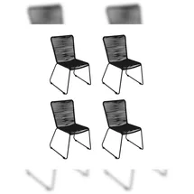 Sam ISRA Gartenstuhl 58 x 58 x 88 cm schwarz 4 St.