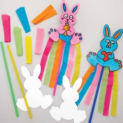 Osterhasen Zauberstab Bastelset  (pro Set 8) Bastelaktivitäten zu Ostern