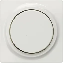 Abdeckplatte mit Drehknopf elektroweiß/ Schutzart IP20 für Dimmer
