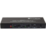 FeinTech VMS02201 HDMI 2.0 Matrix Switch 2x2 mit Audio Extractor 4K HDR SPDIF