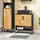 SoBuy Waschbeckenunterschrank 60 x 70 cm Schwarz