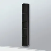 Duravit L-Cube Regalelement vertikal, Schwarz Hochglanz