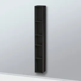 Duravit L-Cube Regalelement vertikal, Schwarz Hochglanz