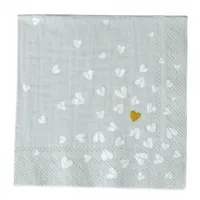 Räder Cocktailserviette Goldenes Herz