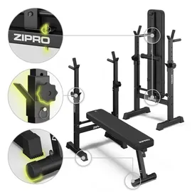 Zipro Core klappbar mit Langhantelablage schwarz, NO SIZE