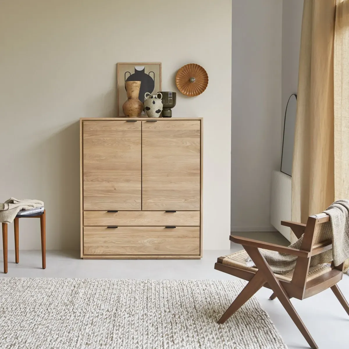Schrank aus massiver Eiche Senson