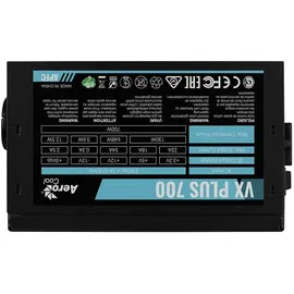 AeroCool VX PLUS 700 Netzteil 700 W 20+4 pin ATX ATX Schwarz (AEROPGSVX-700PLUS-80)
