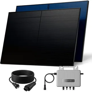 sunniva Balkonkraftwerk BKW1700-TS800 1700W Komplettset inkl. 5m Kabel, Y-Verteiler, Bluetooth, WiFI