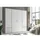 SchlafKONTOR Valencia 206 x 195 x 60 cm beton hell/weiß/betonoptik