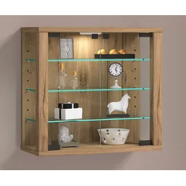 VCM Wandvitrine Vitrosa S 43 x 18 x 0 cm Braun