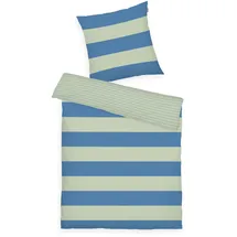 Tom Tailor BOLD STRIPES Grün/Blau 155 x 220 cm + 2 x 80 x 80 cm