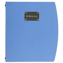 Securit Rio A4-Speisekarten-Mappe mit einem doppelseitigen Einleger, Blau